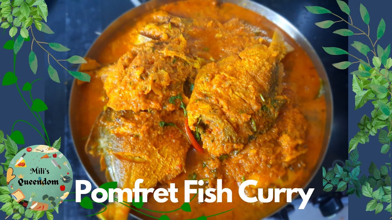 Pomfret Fish Curry | Pomfret Masala Fish Curry |Pomfret Masala Curry ...