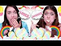 ASMR Rainbow Unicorn Candy Race Challenge! Eating Sounds LiLiBu