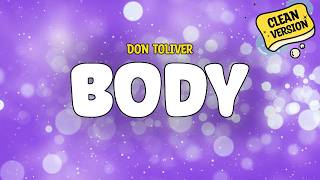 Don Toliver - Body | Lyrics