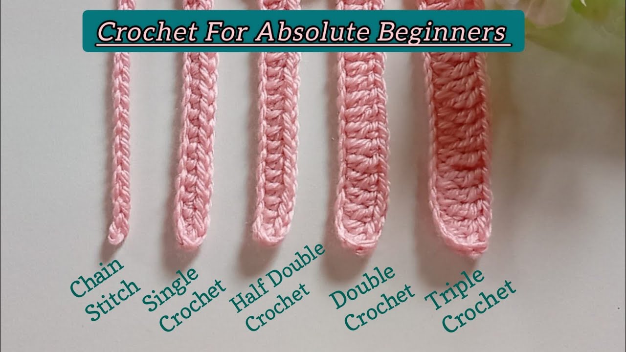 How to Crochet For ABSOLUTE BEGINNERS 🧶 | Basic crochet stitches # ...