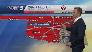 TIMELINE: Strong winds bring high fire danger to Oklahoma (March 14, 2025)