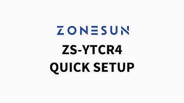 ZONESUN ZS-YTCR4 QUICK SETUP