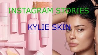 Kylie jenner instagram stories snapchat skin
