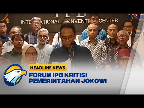 Forum keluarga Besar IPB Kritisi Pemerintahan Jokowi