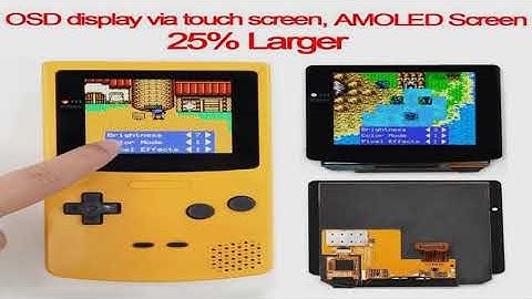 A must-have product! 2024 Newest GBC OLED Laminated Touch AMOLED Screen OSD Menu RETRO PIXEL Kit F