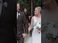 Beautiful moment shared between father and daughter as they walk down the aisle