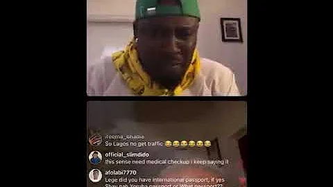 Lege Miami on questions and answers segment on Yoruba Saga in Lagos..😄😄🏃🏃🏃🏃🏃