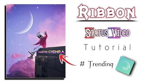 How to make new trending ribbon text status video | status video kaise banaye | technicalmahatma