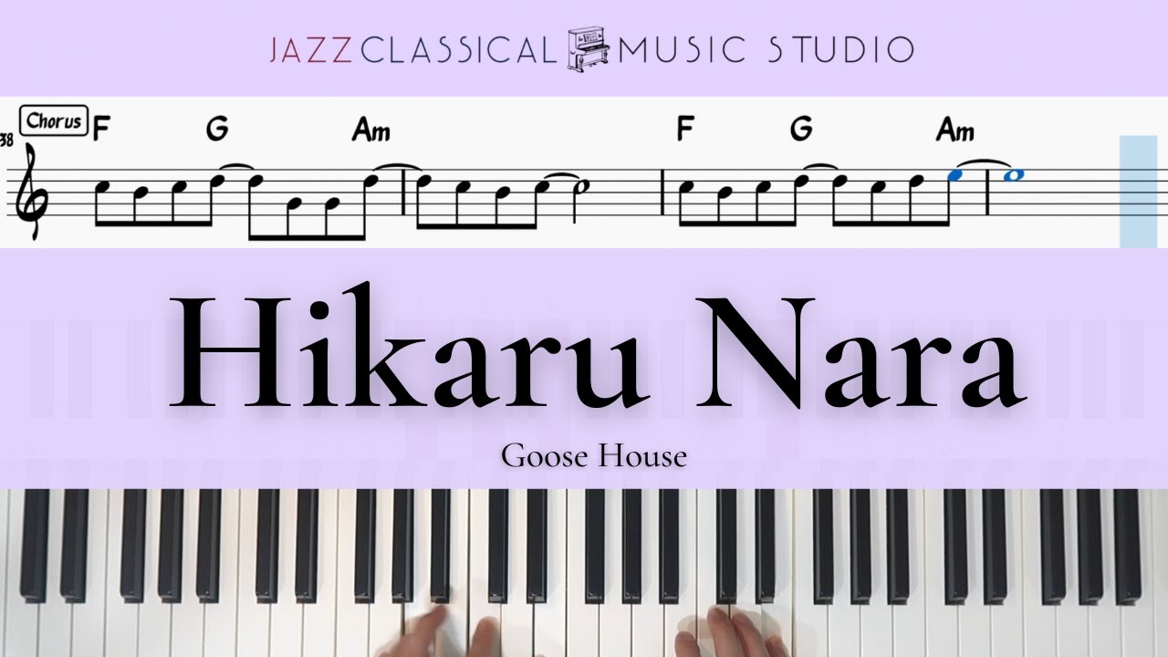 Goose House - Hikaru Nara (光るなら) Partition musicale by Pianominion