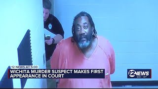 Wichita murder suspect makes 1st appearance in court
