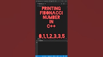 Printing Fibonacci Numbers in C++ #coding #cprogramming #cppprogramming #fibonacci