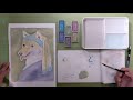 絵墨淡で塗り絵を楽しむ