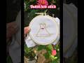 how to make button hole stitch. thread embroidery. # ea #easy craft💖