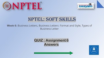 NPTEL||SOFT SKILLS Assignment 6 Answers|| NPTEL Soft Skills Week 6 Solution || Soft Skills Answers||