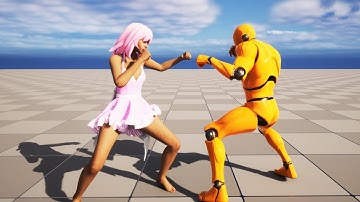 Daz Character & Cloth Simulation In a Fighting Game with Unreal Engine | Chaos Cloth Simulation