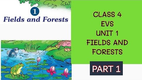 KERALA EVS TEXTBOOK PART 1/   CLASS 4 ENGLISH MEDIUM / UNIT 1/FIELDS AND FORESTS/PART 1