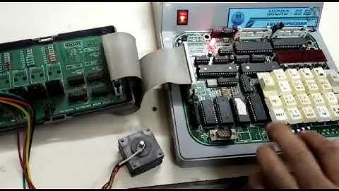 Running of Stepper motor with 8085 Microprocessor