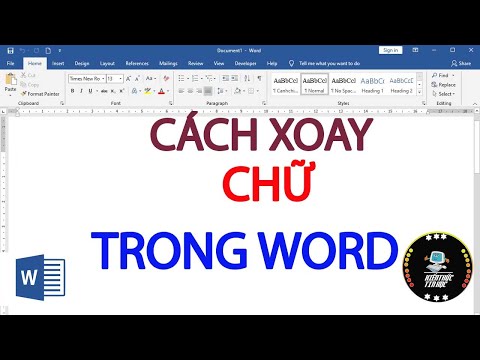 Cách xoay chữ trong word