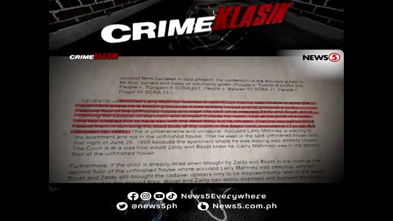 Ma. Victoria Chan Story: Babae sa Septic Tank | Crime Klasik