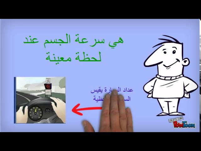 لحظه عند معينه الجسم سرعه سرعة الحسم