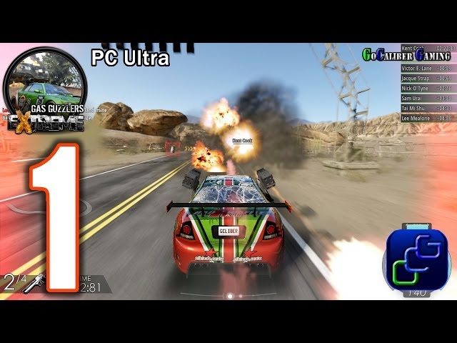 Gas Guzzlers Extreme PC ULTRA Walkthrough - Gameplay Part 1 - Fenderbender Cup