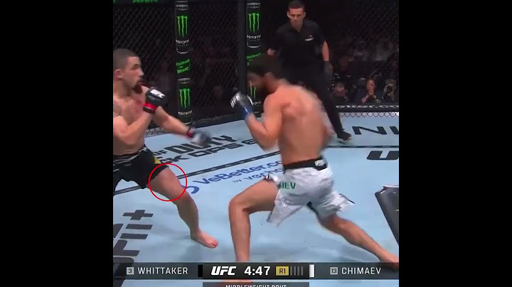 Chimaev submit Whittaker in the first round with a brutal rear naked choke smashing the teeths
