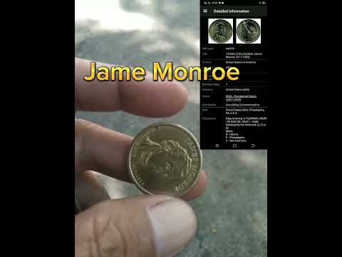 US One Dollar..5th President Of US James Monroe..