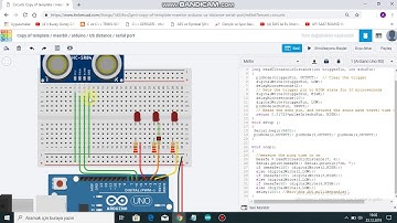 tinkercad ve arduıno kullanarak mesafe sensoru uygulaması