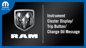 Instrument Cluster Display / Trip Button / Change Oil Message | How To | 2022 Ram ProMaster City