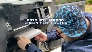 2019 Silverado Cabin Air Filter Remove and Replace - HOW TO