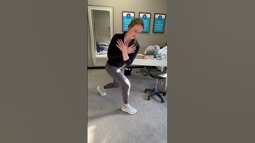 Split stance with trunk rotation