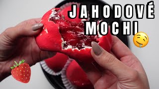 JAHODOVÉ MOCHI ( TO NEJLEPŠÍ CO JSEM KDY JEDLA ) 10/10 🤤