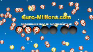 Euromillions Results for Friday 10th February 2012