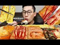 밥도둑형님들 모셨습니다! 새송이버섯조림,스팸,계란말이,김치찌개 요리 먹방 KOREAN FOOD MUKBANG