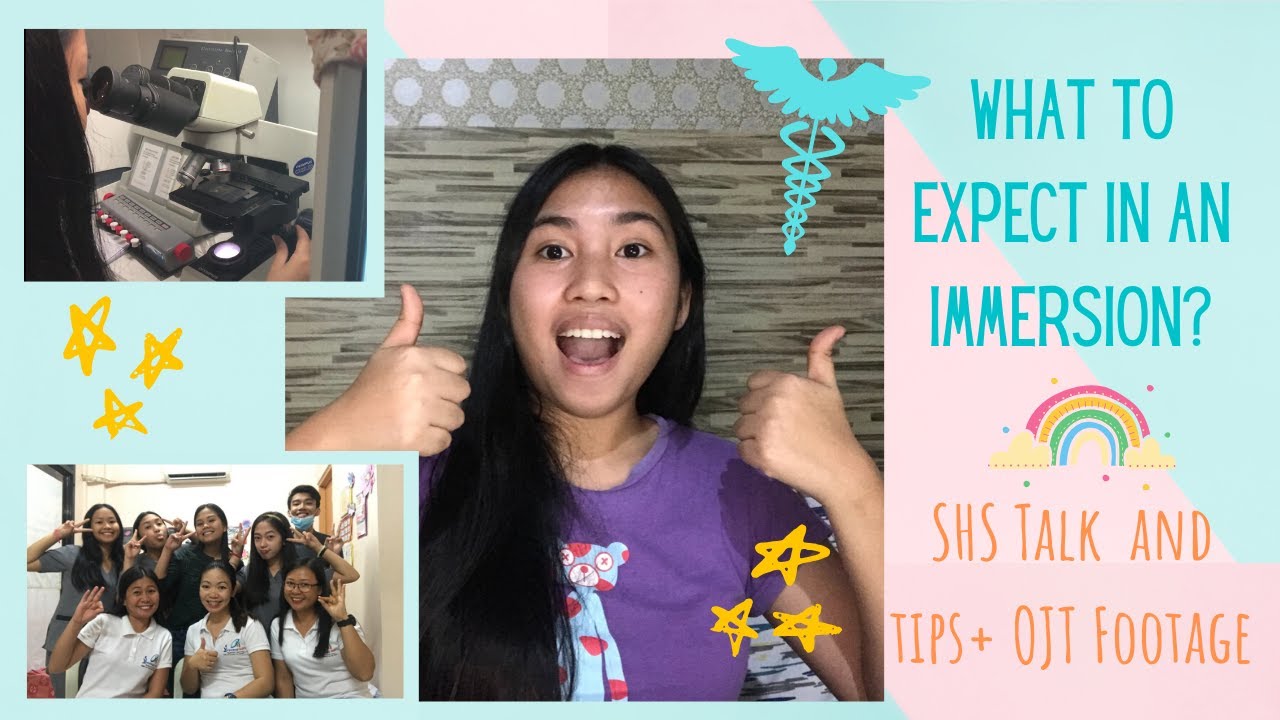 What to expect in an immersion | Senior High School Talk + MedTech OJT footage