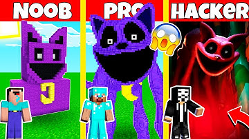 CATNAP POPPY PLAYTIME CHAPTER 3 DEEP SLEEP HOUSE BUILD CHALLENGE - NOOB vs PRO vs HACKER / Animation