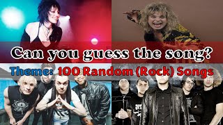 [TRIVIA] Guess the Song  100 Random ROCK Songs