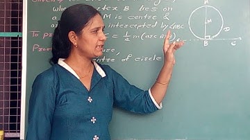 Theorem of angle between tangent and secant |case 1