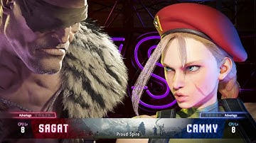 SEASON 3 Sagat vs Cammy (CPU8 vs CPU8) series 1
