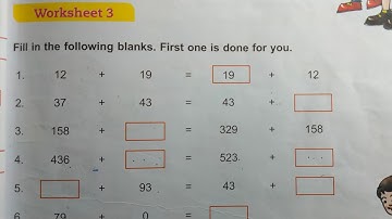 Class 3 chapter 2 worksheet 3 dav public school ।। DAV Class 3 chapter 2 worksheet 3
