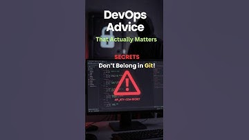 STOP Hardcoding Secrets in Git #DevOps #Shorts