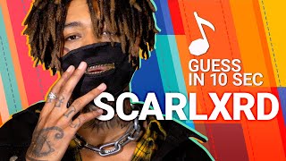 Guess in 10 Seconds | SCARLXRD Guesses Ghostemane, 6ix9ine, Notorious B.I.G and 17 More