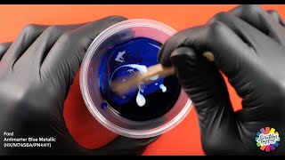 Ford Antimatter Blue Metallic (HX\/M7456A\/PN4HY) Touch Up Paint — OEM Formula Color Mixing