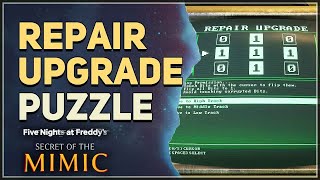 Repair Upgrade Puzzle Five Nights at Freddys Secret of the Mimic