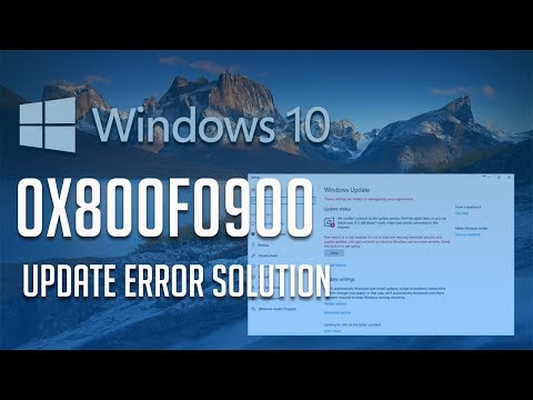 Video: Hvordan Fikse Windows Update-feil 0x800f0900?