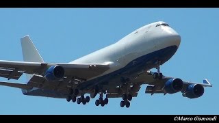 Dubai Air Wing (Cargo) 747-428F [A6-GGP] lands at Pisa Airport