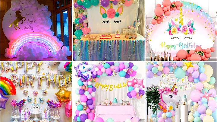 Simple Unicorn Birthday Party Decorations Ideas At Home ||simple unicorn birthday party decorations.