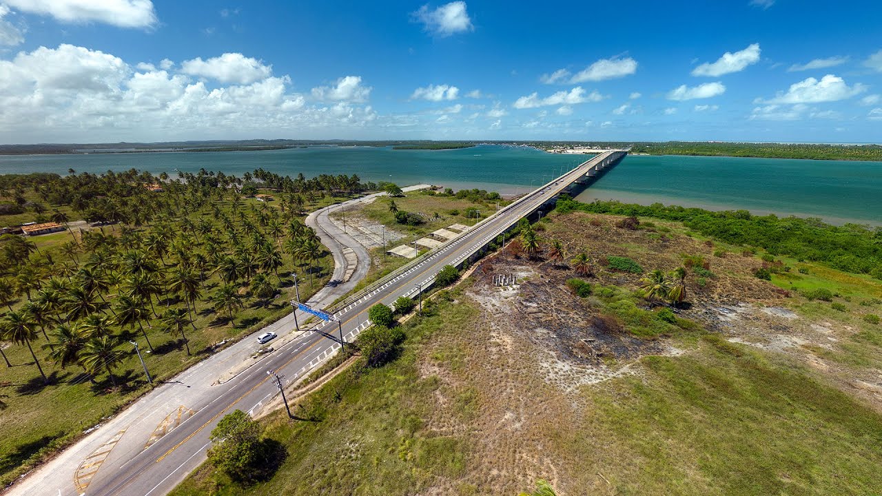 Passeio Virtual na Ponte Joel Silveira, Rio Vaza-Barris, Sergipe, Brasil