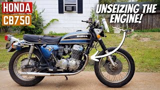 Unseizing A Motorcycle Engine  Barn Find CB750 EP3