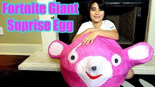 video thumbnail for: Giant Fortnite Suprise Egg - Cuddle Team Leader